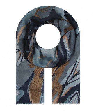 Schal, blau