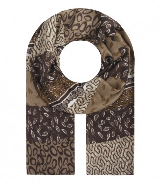 Schal, braun
