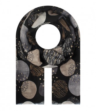 Schal, schwarz