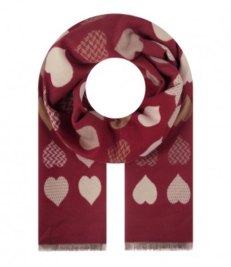 Schal, rot