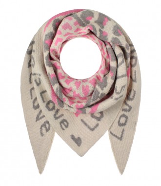 Schal, rosa