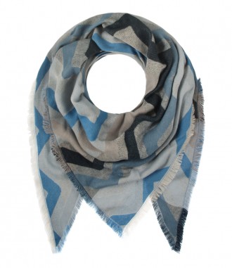 Schal, blau