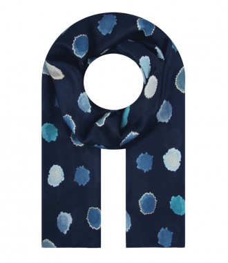 Schal, blau