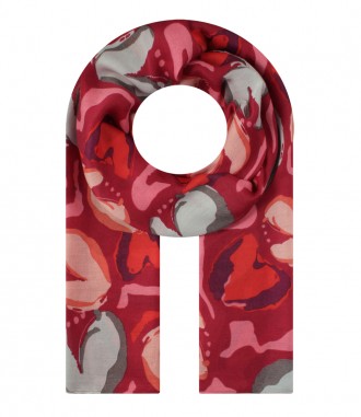 Damen Halstuch, schmal, rot