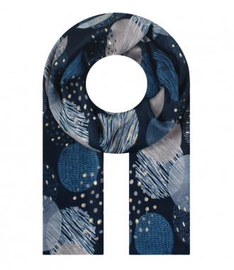 Damen Halstuch, schmal, blau