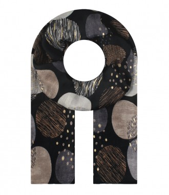 Damen Halstuch, schmal, schwarz