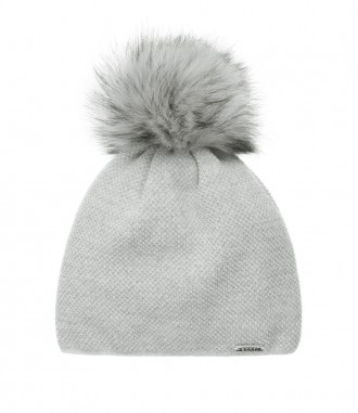 Mütze mit Teddy Innenfutter, grau