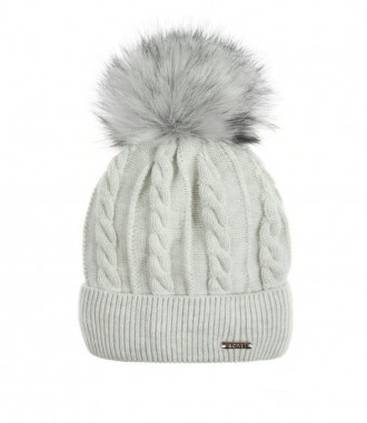 Mütze mit Teddy Innenfutter, grau