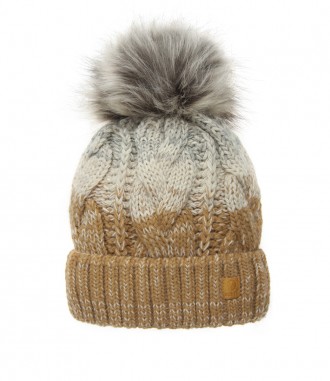 Mütze mit Teddy Innenfutter, beige