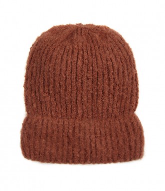 Basic Beanie Mütze, braun