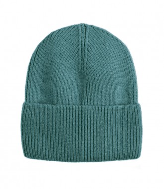 Basic Beanie Mütze - Feinstrick, petrol