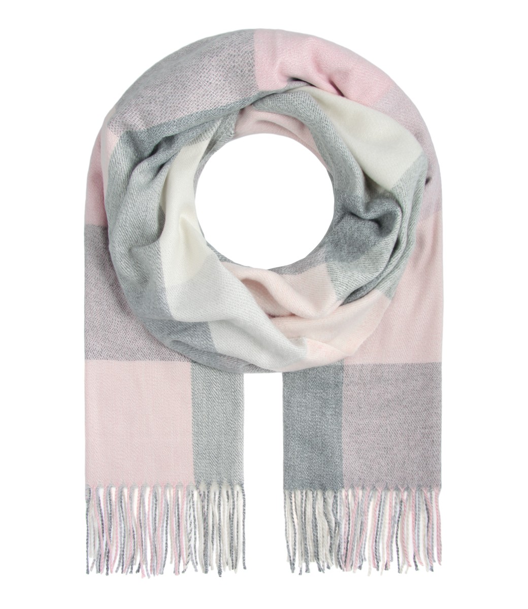 Damen Accessoires Tücher & Schals Übergroße Tücher & Schals Baumwolltuch beere/pink mit floralem Muster 