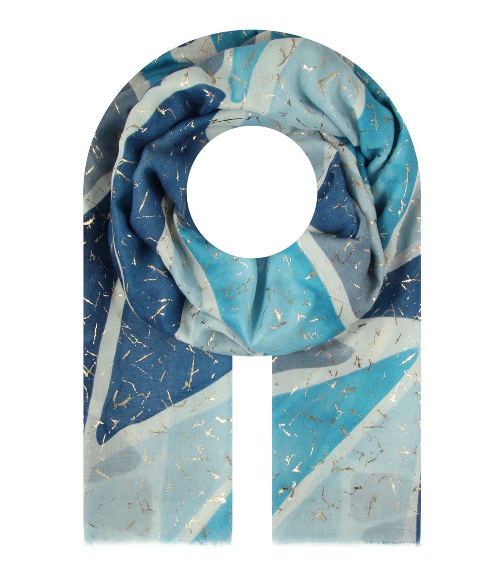 Damen Halstuch, blau