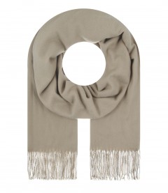 Damen Schal - einfarbiger Winterschal, taupe
