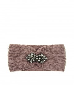 Damen Stirnband - Glitzer, alt rosa