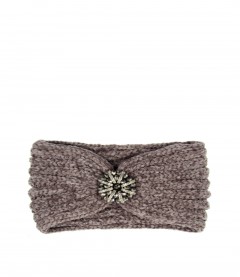 Damen Stirnband - Glitzer, taupe