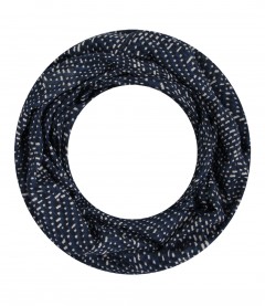 Damen Loop Schal schmal, blau