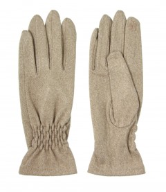 Damen Handschuhe, beige