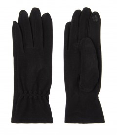 Damen Handschuhe, schwarz