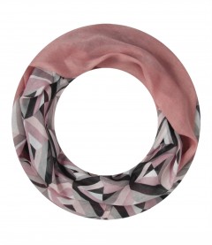 Damen Loop Schal - schmal, rosa