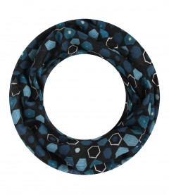 Loop Schal, schmal - metallic, blau