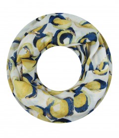 Damen Loop Schal, gelb