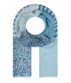 Damen Halstuch, schmal, blau