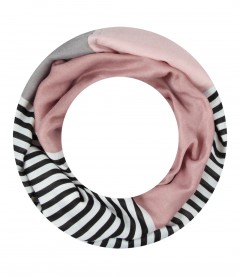 Damen Loop Schal, schmal, rosa