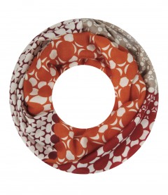 Damen Loop Schal, rot