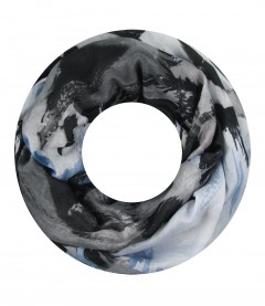 Damen Loop Schal, schwarz