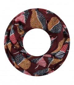 Damen Loop Schal, rot