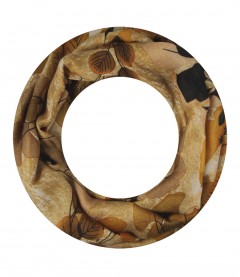 Damen Loop Schal, schmal, gelb