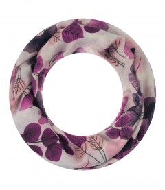 Damen Loop Schal, schmal, beere