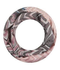 Damen Loop Schal, schmal, rosa