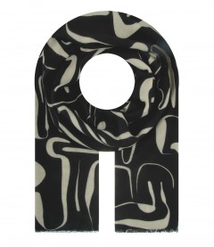 Damen Halstuch, schwarz
