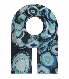 Damen Halstuch, blau