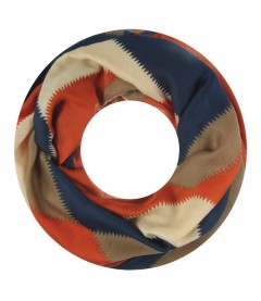 Damen Loop Schal, blau
