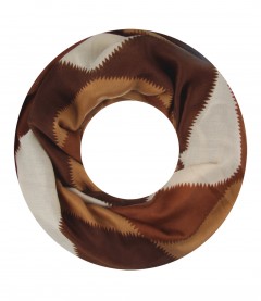 Damen Loop Schal, braun
