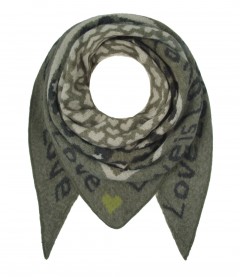 Schal, olive