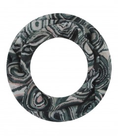Damen Loop Schal, schwarz