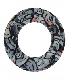 Damen Loop Schal, schwarz