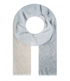 Damen Halstuch, schmal, grau