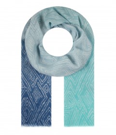 Damen Halstuch, schmal, blau