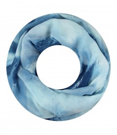 Damen Loop Schal, blau