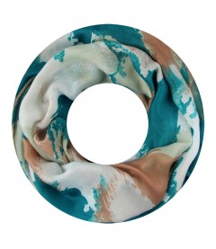 Damen Loop Schal, petrol