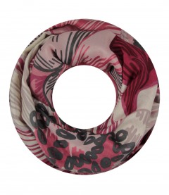 Damen Loop Schal, rot