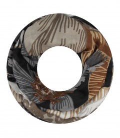 Damen Loop Schal, schwarz