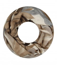 Damen Loop Schal, beige