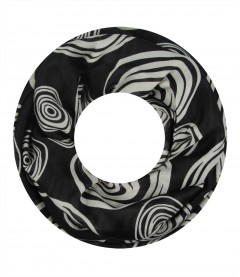 Damen Loop Schal, schwarz