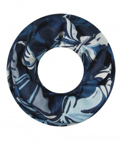 Damen Loop Schal, blau